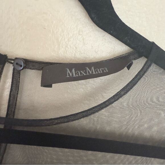 Max Mara Beaded Polyamide Evening Blouse Size 4 - Picture 5 of 5